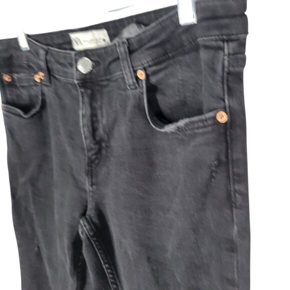 ZARA Womens Size 8 Black Solid Skinny Jeans - Picture 7 of 10